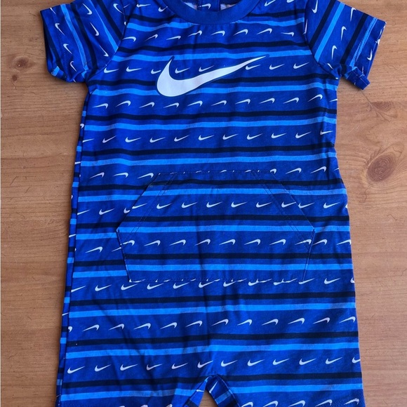Nike Blue and White Baby Romper - Picture 1 of 6